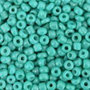 Seed beads 8/0 (3mm) Teal green